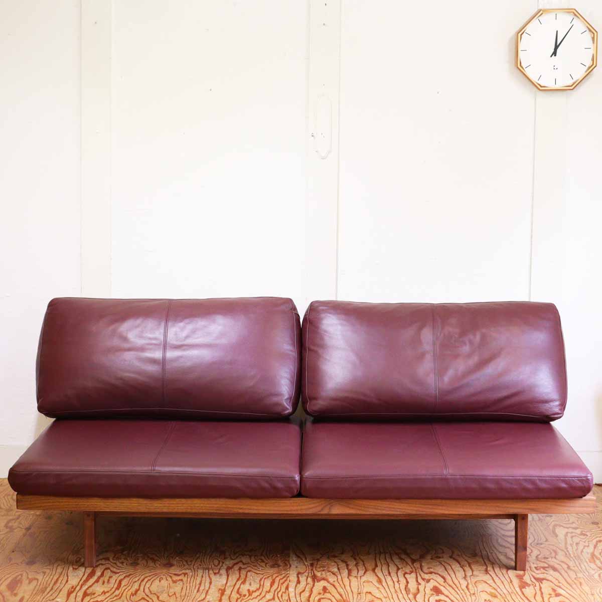 マスターウォール / MASTERWAL ポロソファ  180  3シーター ウォールナット 中古