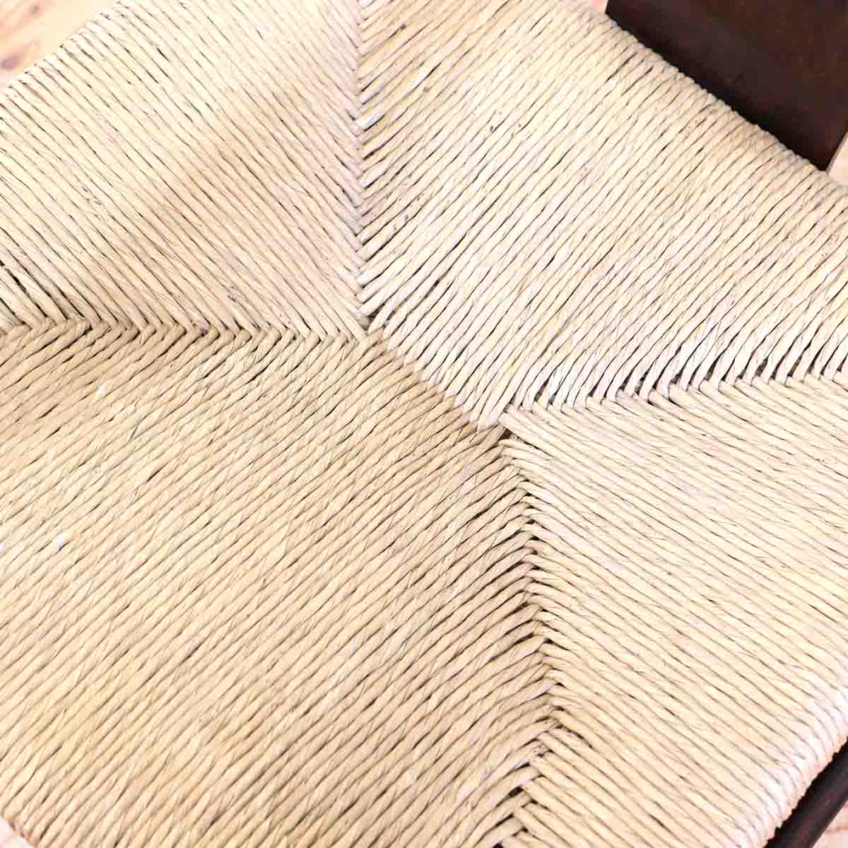 松本民芸家具 #77型 曲肘イス ラッシ 1人用 【1】 アームチェア 中古