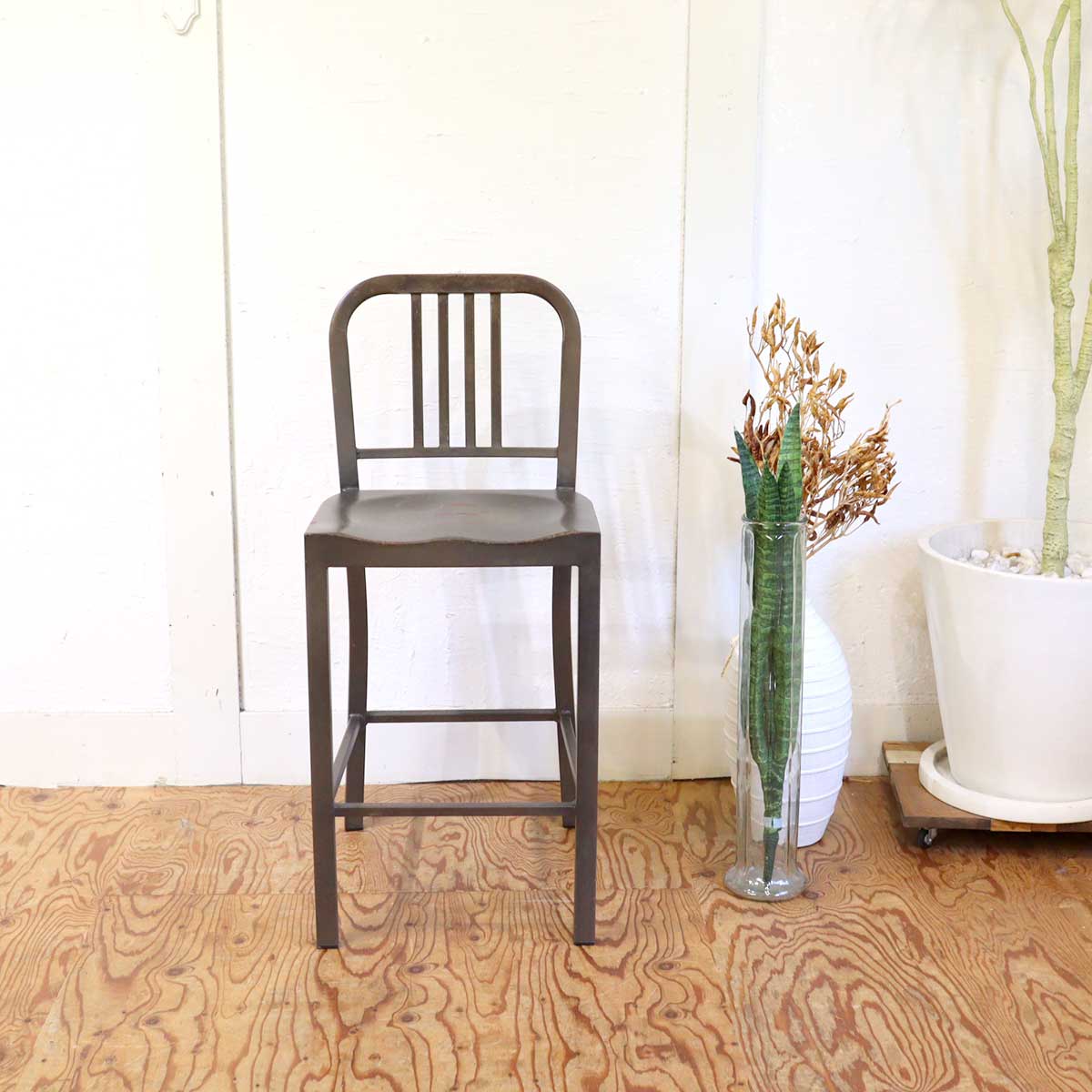 スチールチェア カウンターチェア インダストリアル 中古