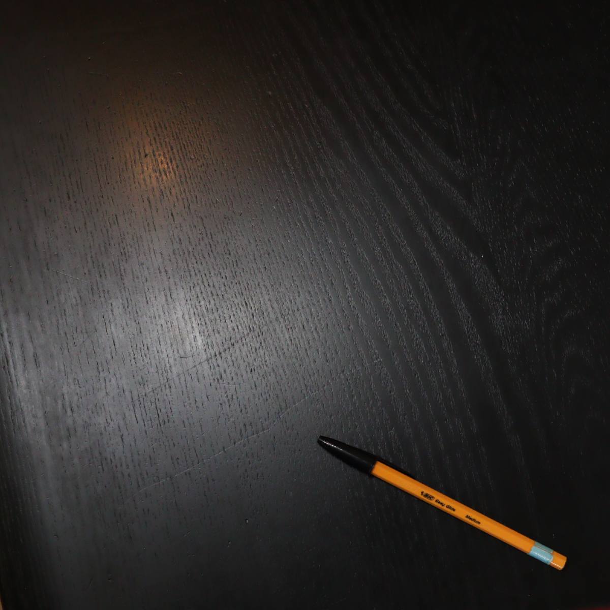 オーク無垢材 ローテーブル ブラック リビングテーブル 座卓 中古