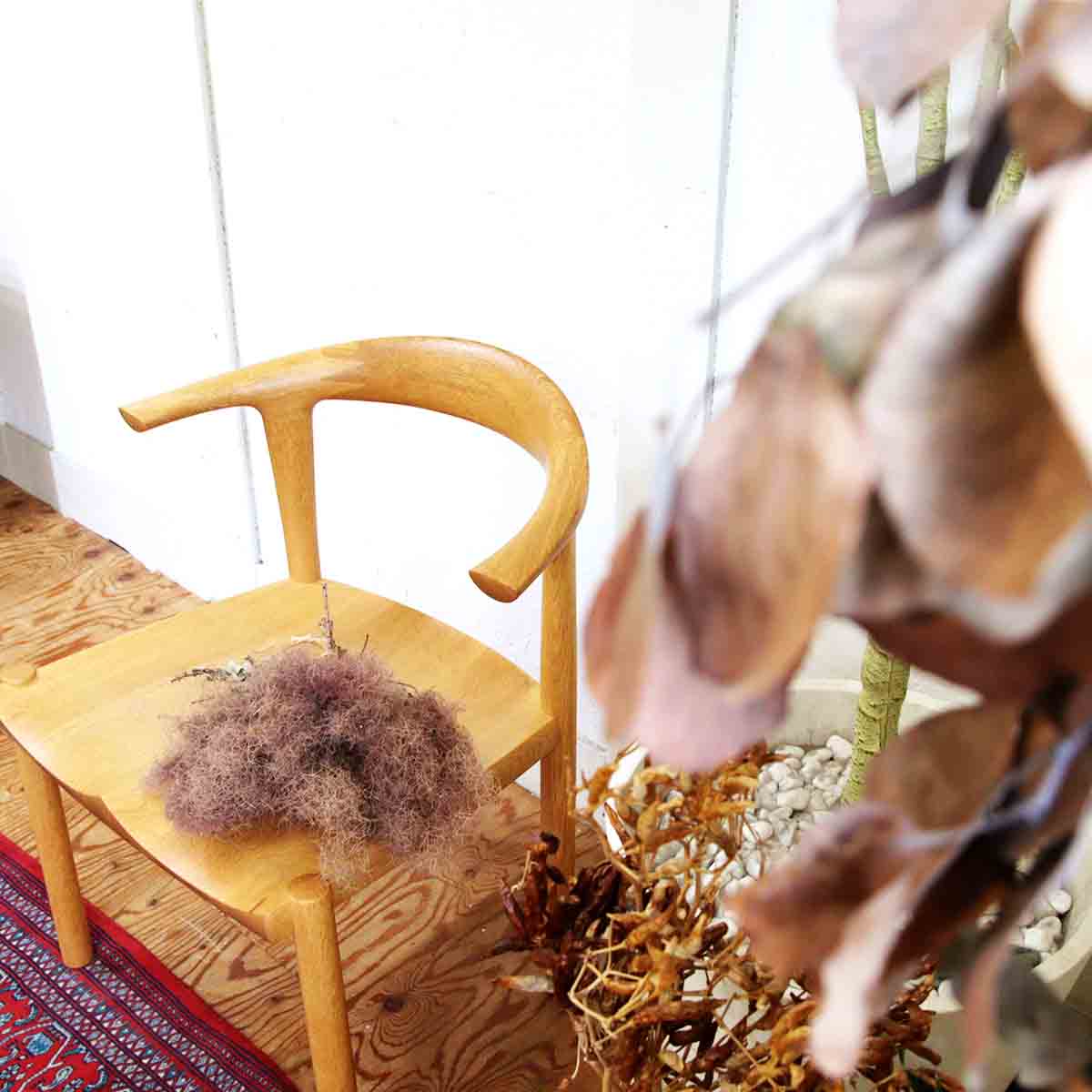 カグラ / 家具蔵 ナラ無垢材 アームチェア アルコⅡ 柾目 中古