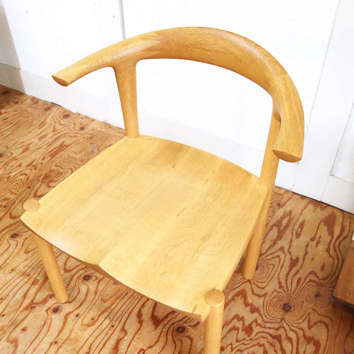 カグラ / 家具蔵 ナラ無垢材 アームチェア アルコⅡ 柾目 中古