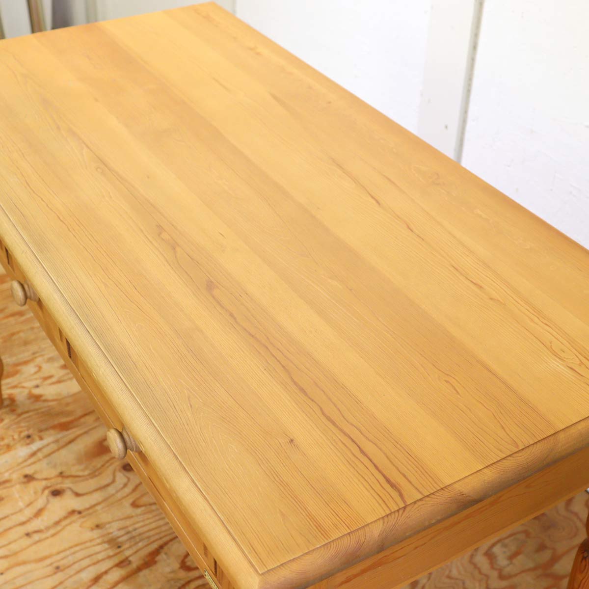 ハーベスト / HARVEST デスク3点セット 3ドロワデスク ターンドレッグ ワゴン 机 中古