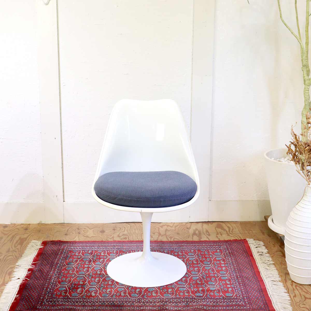 ノール / Knoll チューリップチェア ブルー ダイニングチェア エーロサーリネン 【1】 ヴィンテージ