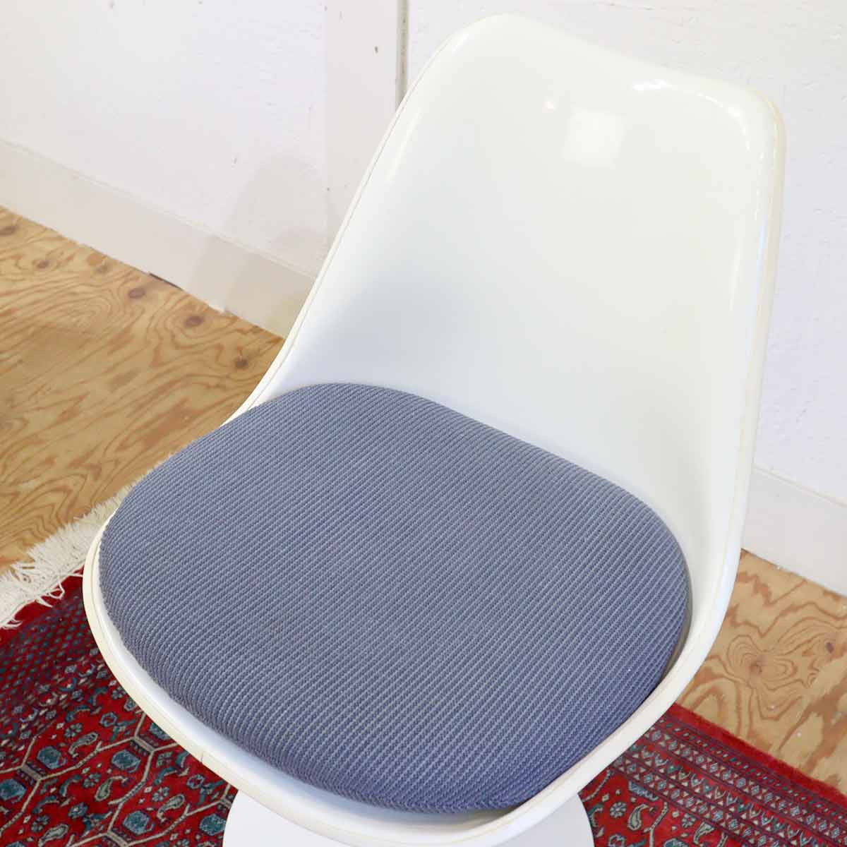 ノール / Knoll チューリップチェア ブルー ダイニングチェア エーロサーリネン 【1】 ヴィンテージ
