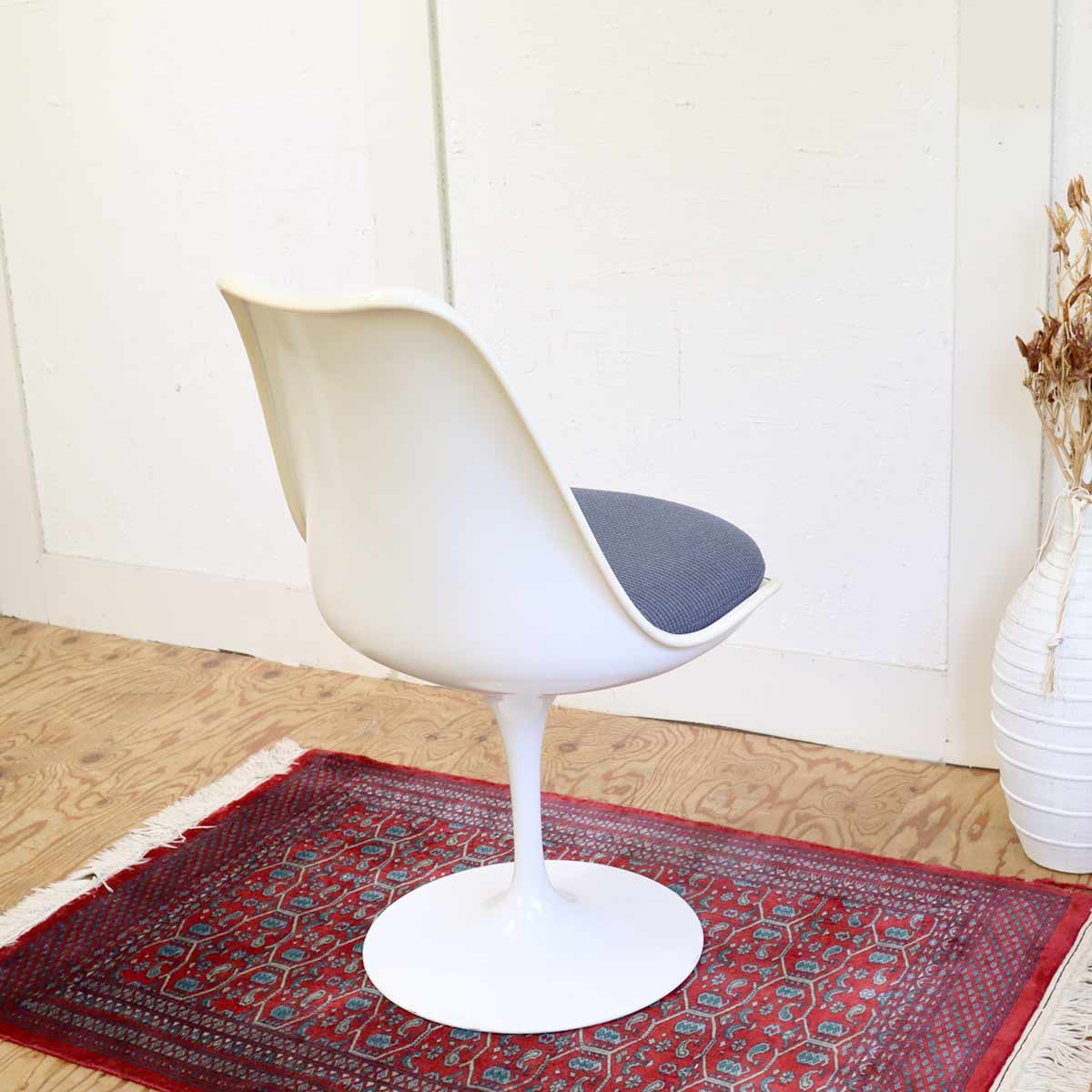 ノール / Knoll チューリップチェア ブルー ダイニングチェア エーロサーリネン 【2】 ヴィンテージ