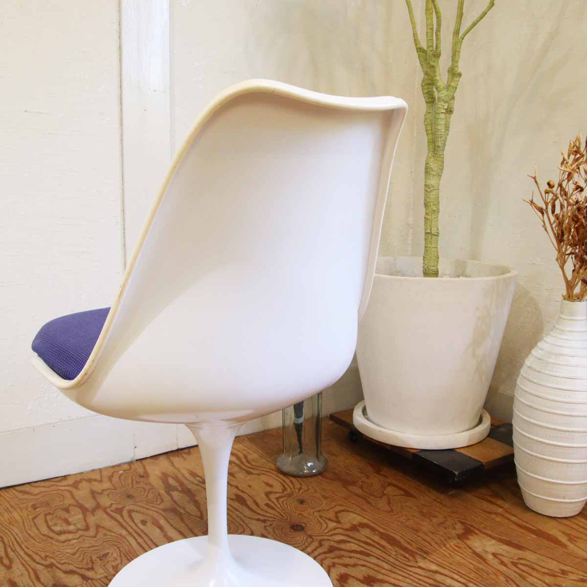 ノール / Knoll チューリップチェア ブルー ダイニングチェア エーロサーリネン 【5】ヴィンテージ