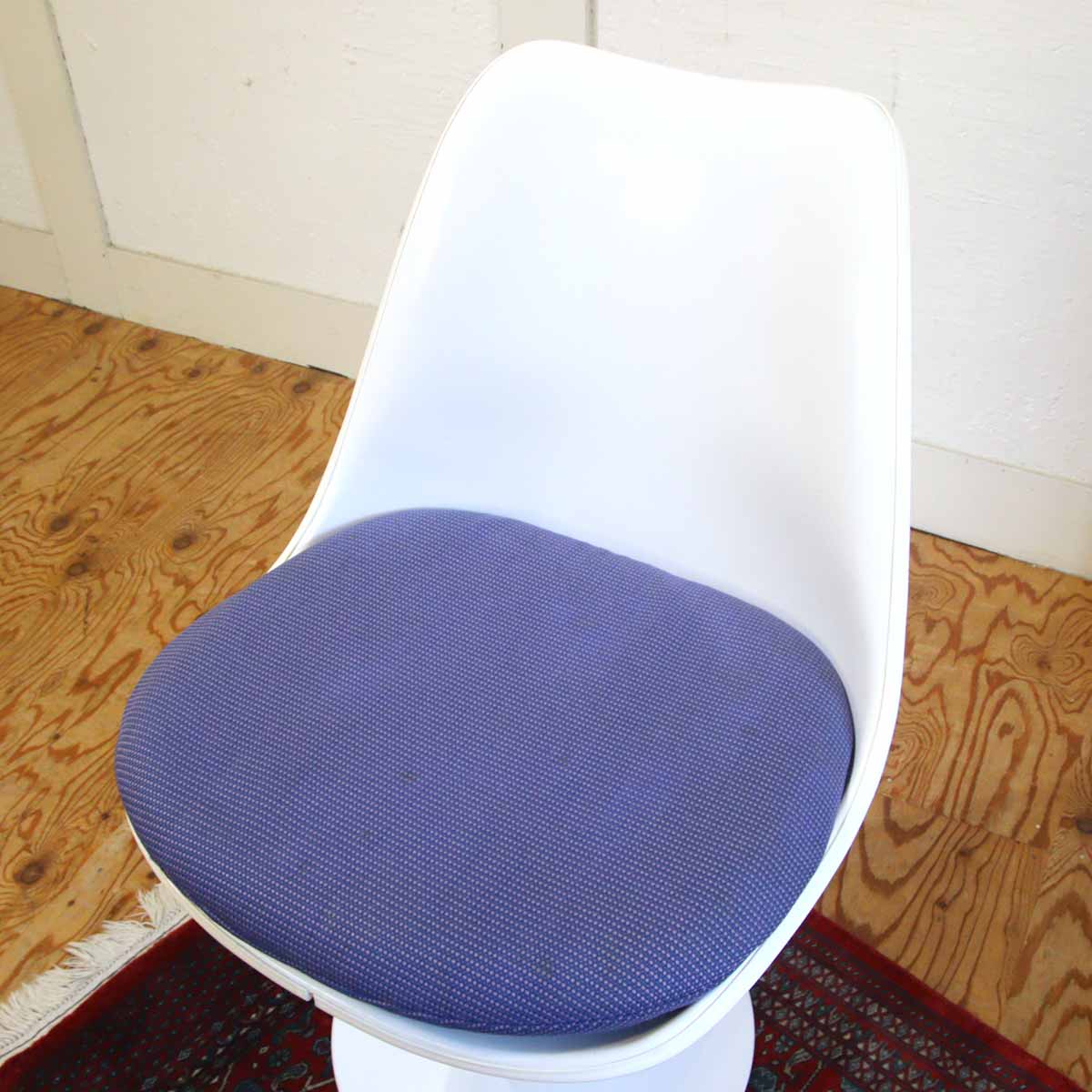 ノール / Knoll チューリップチェア ブルー ダイニングチェア エーロサーリネン 【7】 ヴィンテージ