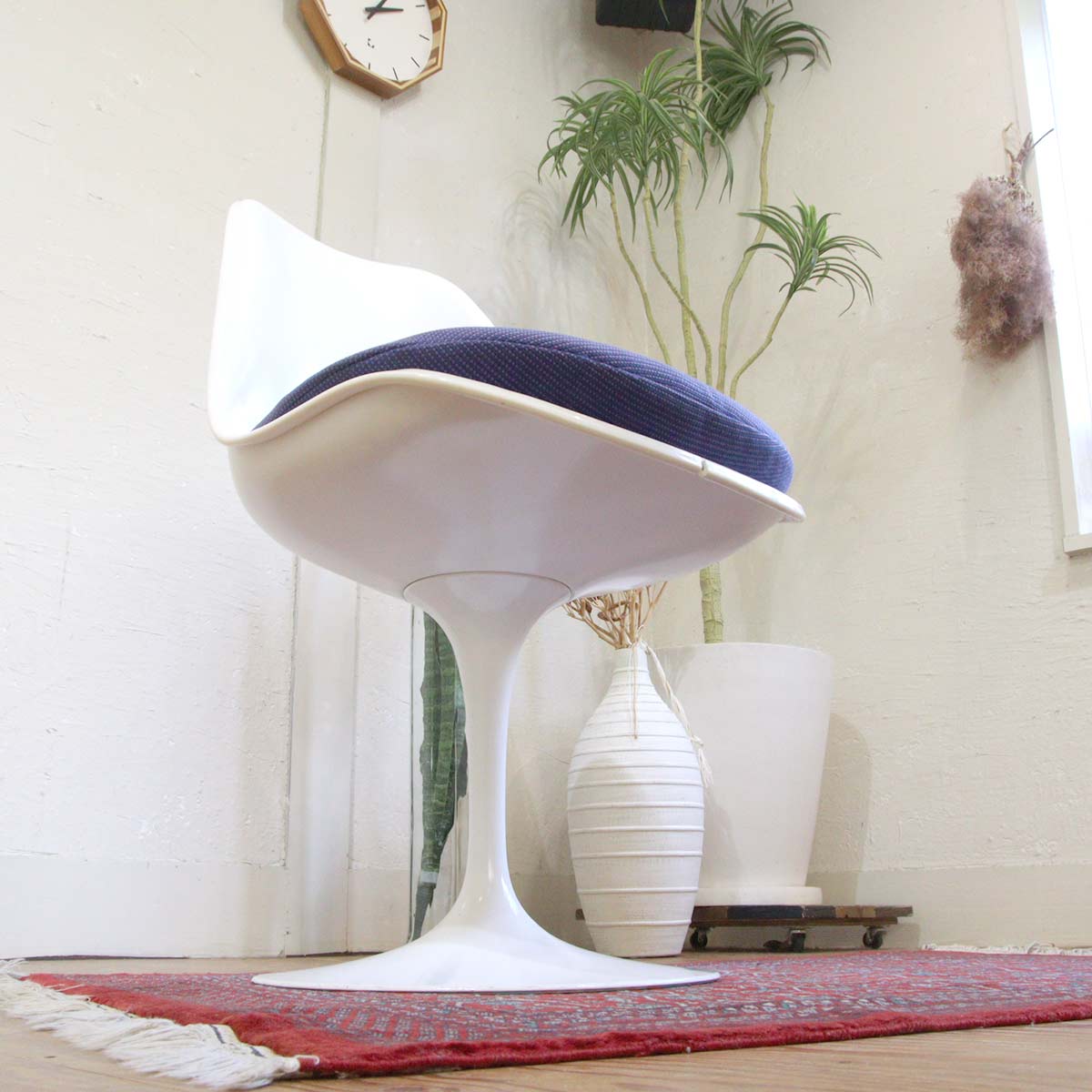 ノール / Knoll チューリップチェア ブルー ダイニングチェア エーロサーリネン 【7】 ヴィンテージ