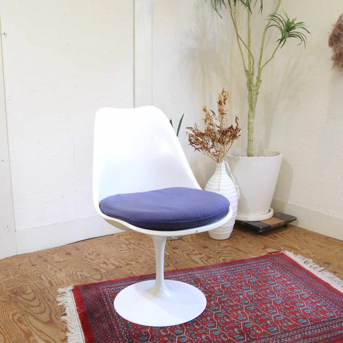 ノール / Knoll チューリップチェア ブルー ダイニングチェア エーロサーリネン 【7】 ヴィンテージ