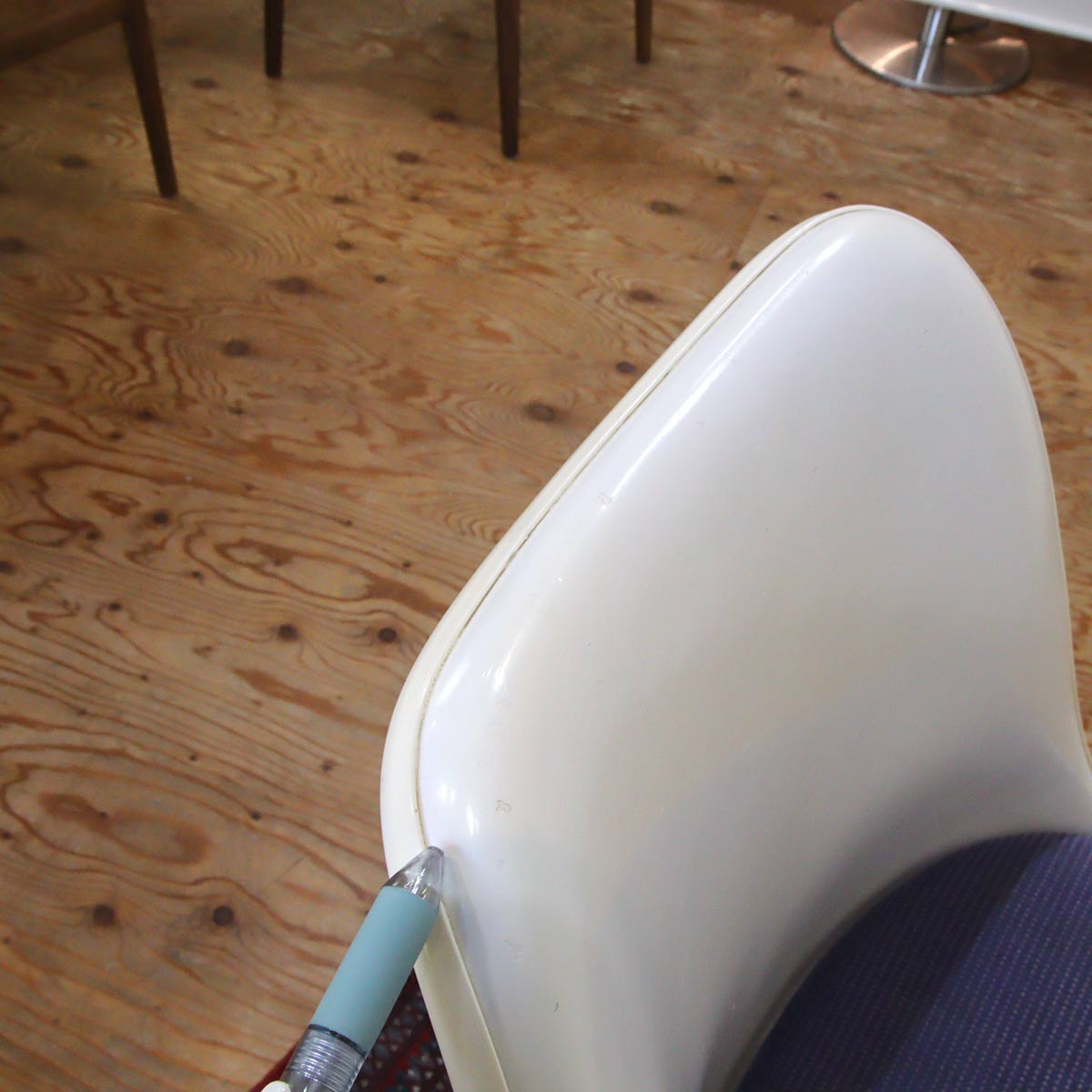 ノール / Knoll チューリップチェア ブルー ダイニングチェア エーロサーリネン 【7】 ヴィンテージ