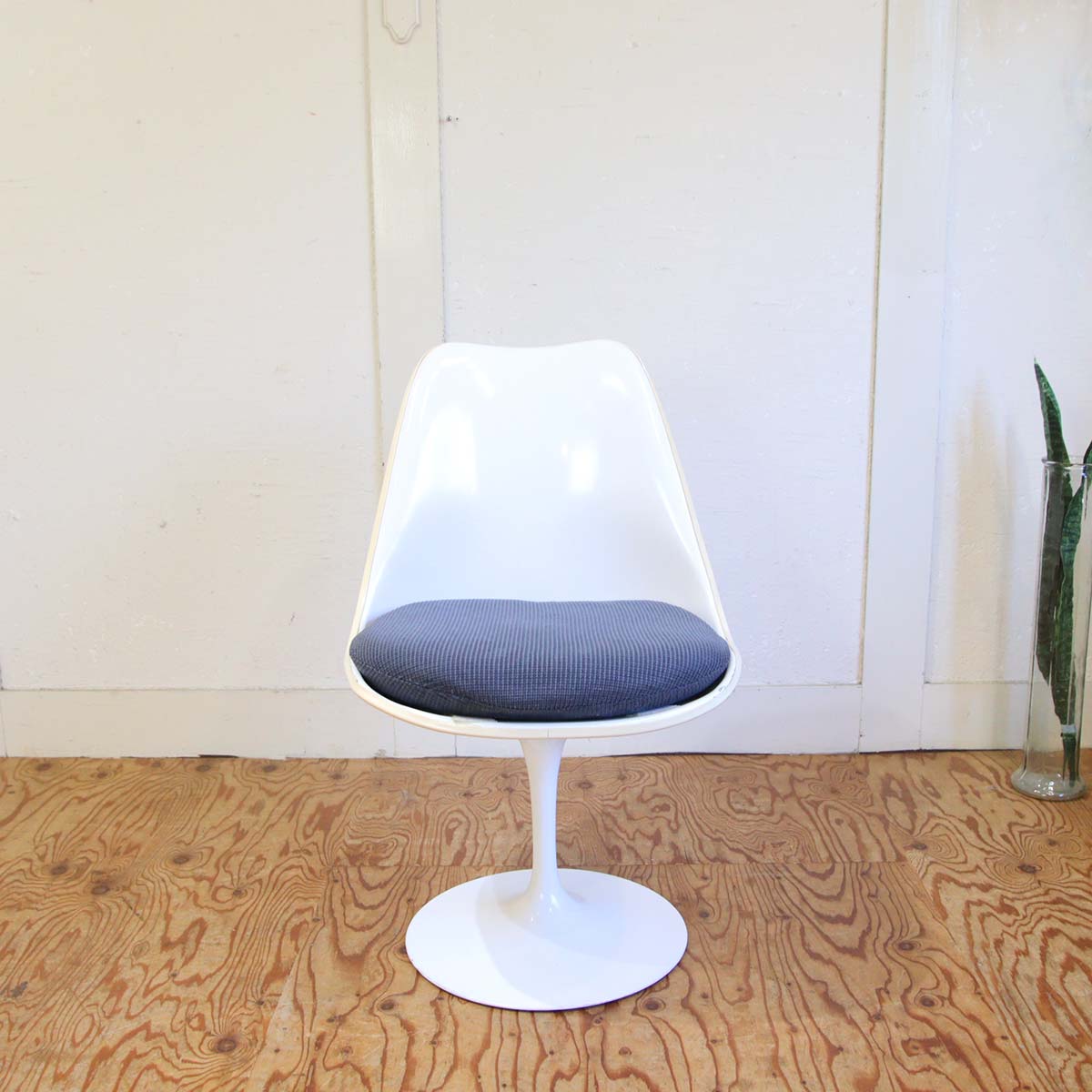 ノール / Knoll  チューリップチェア ブルー ダイニングチェア エーロサーリネン 【8】 ヴィンテージ