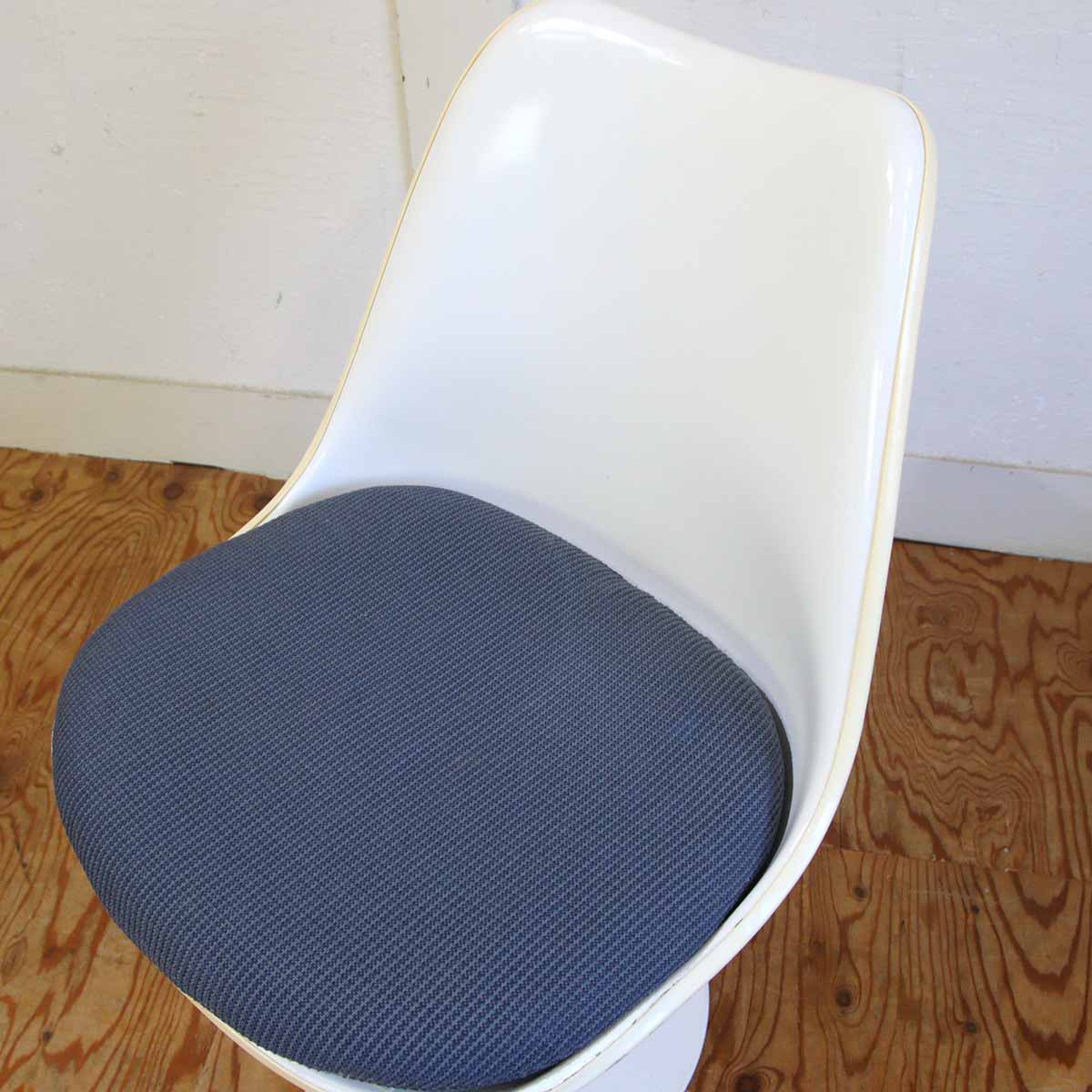 ノール / Knoll  チューリップチェア ブルー ダイニングチェア エーロサーリネン 【8】 ヴィンテージ
