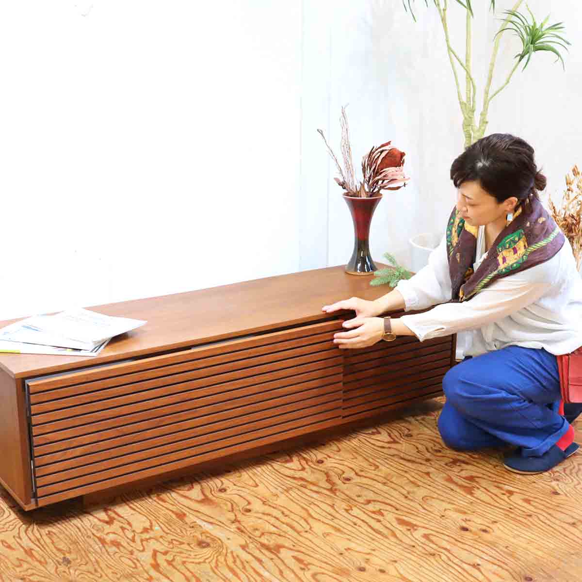 広松木工 VERA CREPA / ベラクレッパ テレビボード 150 ウォールナット 
