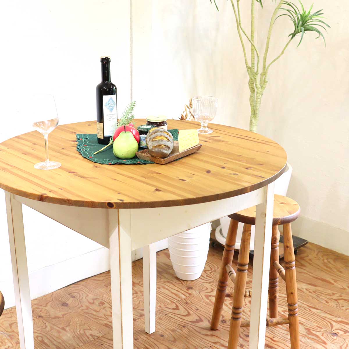 アンティフォクト / AuntieFoct ハイテーブル ラウンドテーブル カントリー 中古