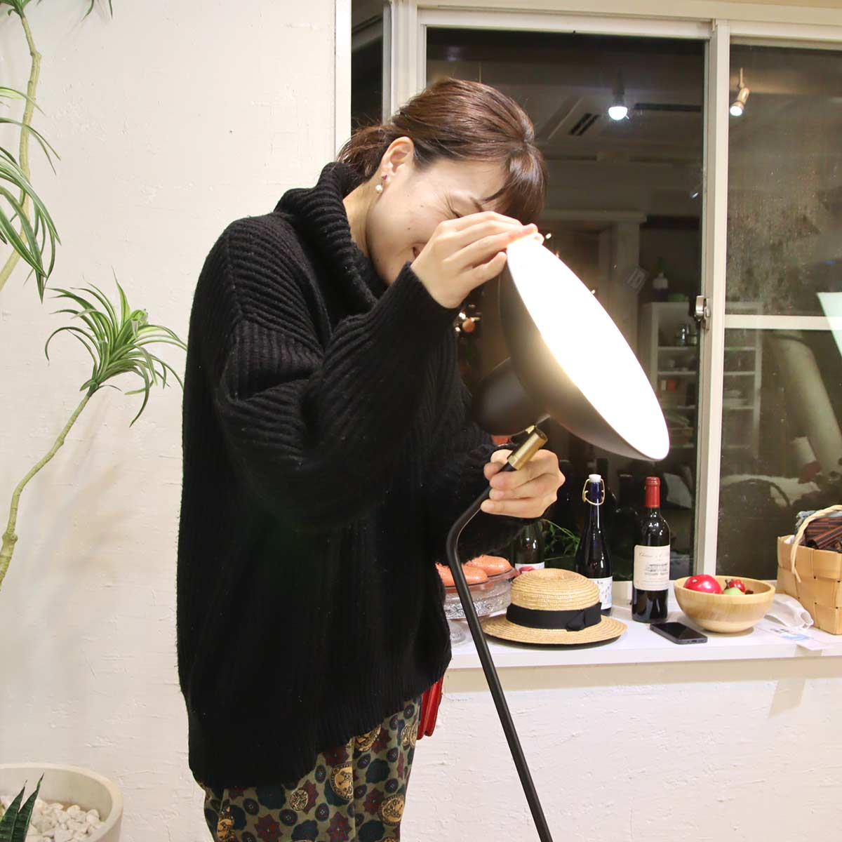 ディクラッセ / DI CLASSE アルル フロアランプ 照明 ブラック 展示品