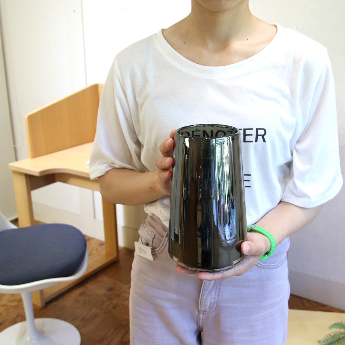 Magnor Glassverk SHINE フラワーベース スモール 花瓶 205㎜ 中古