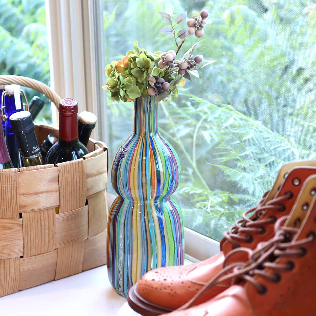 ヴェトリ / VETRI ムラーノガラス フラワーベース ヴィンテージ