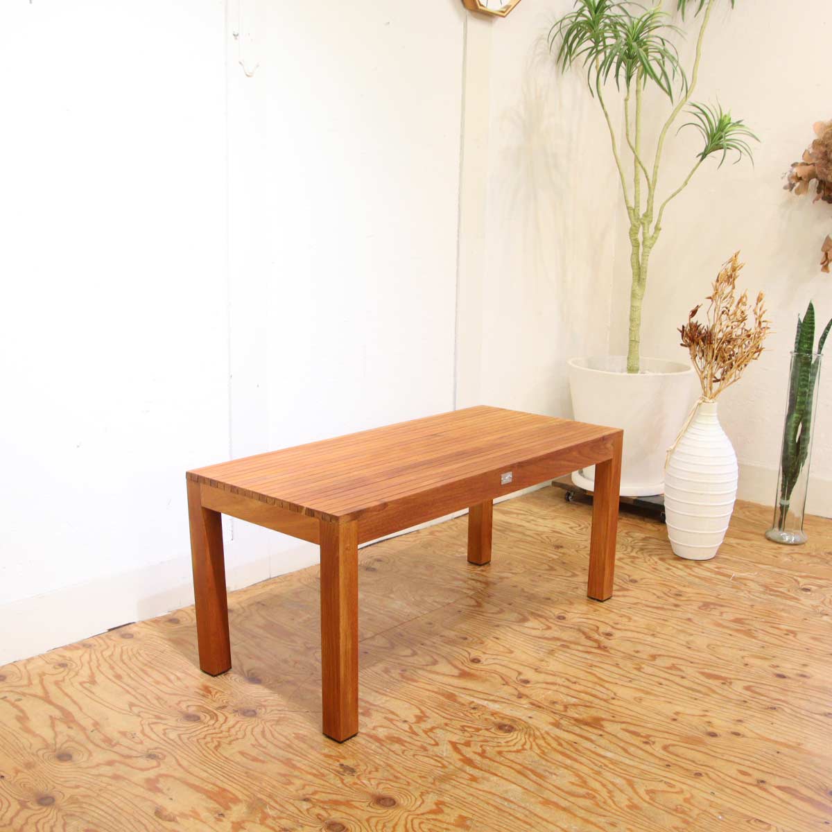 フリーライン / FREE LINE ベンチ テーブル リビングテーブル ローテーブル チーク 展示品