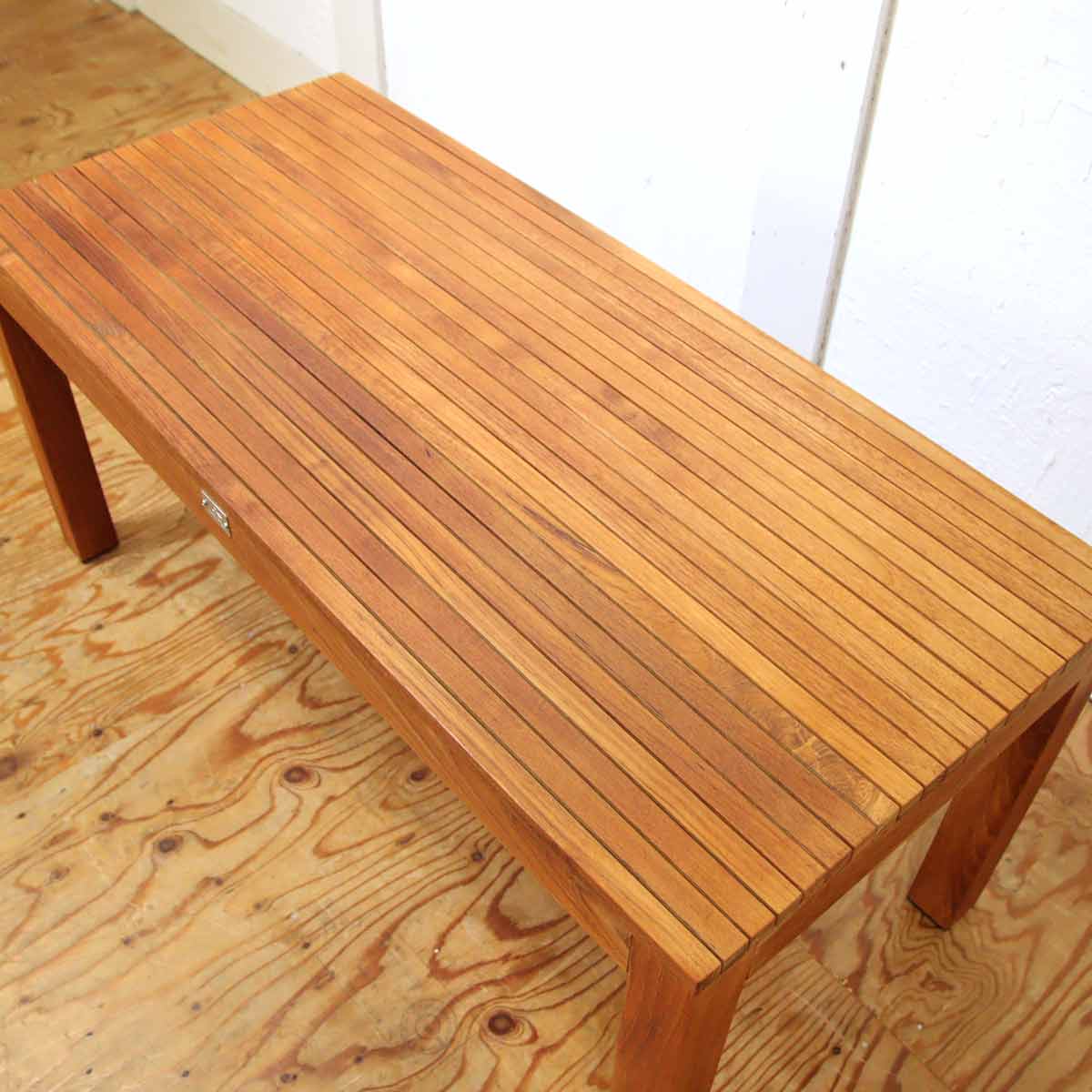 フリーライン / FREE LINE ベンチ テーブル リビングテーブル ローテーブル チーク 展示品