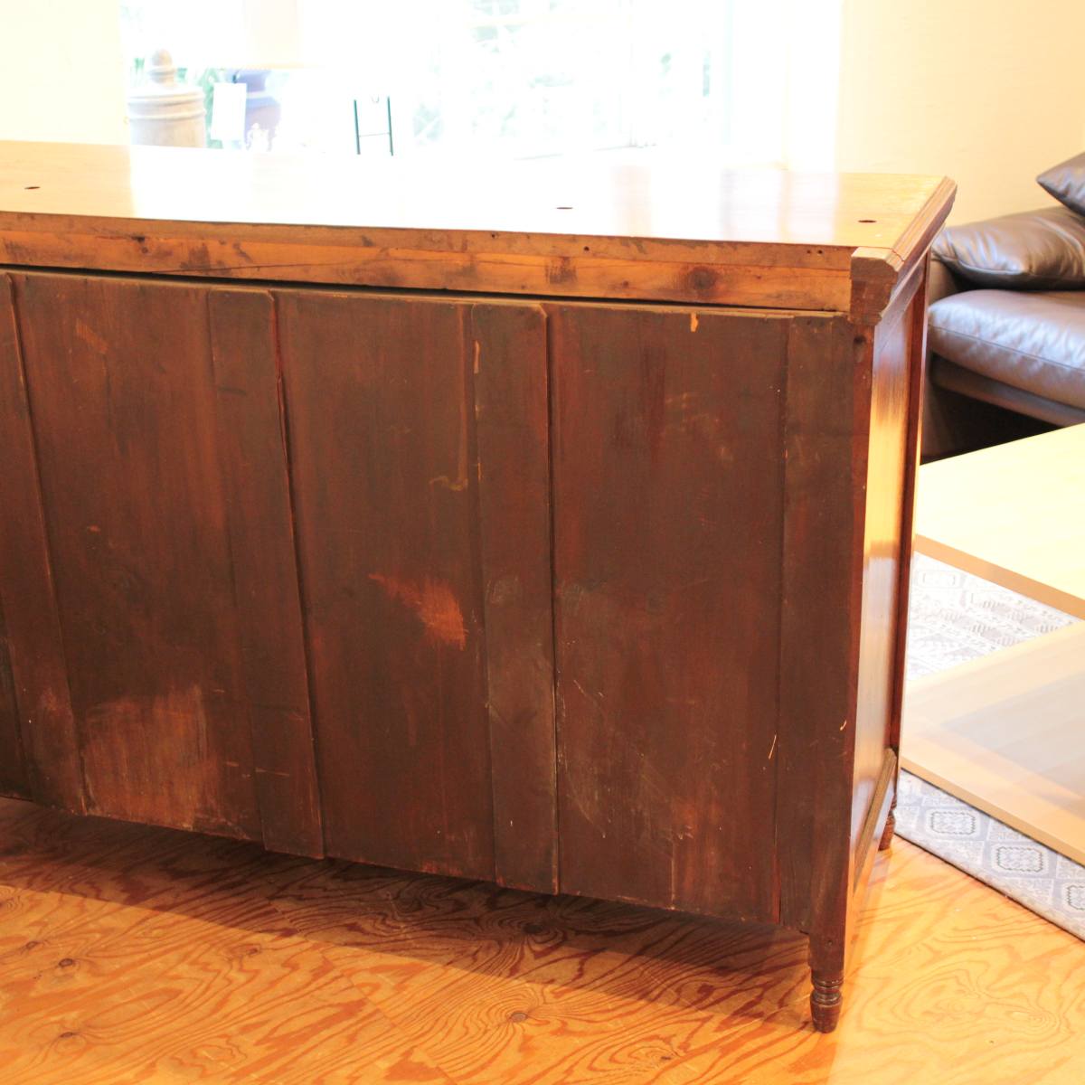 ミラー付きバッフェ 飾り棚 クラシカル収納棚 ヴィンテージ