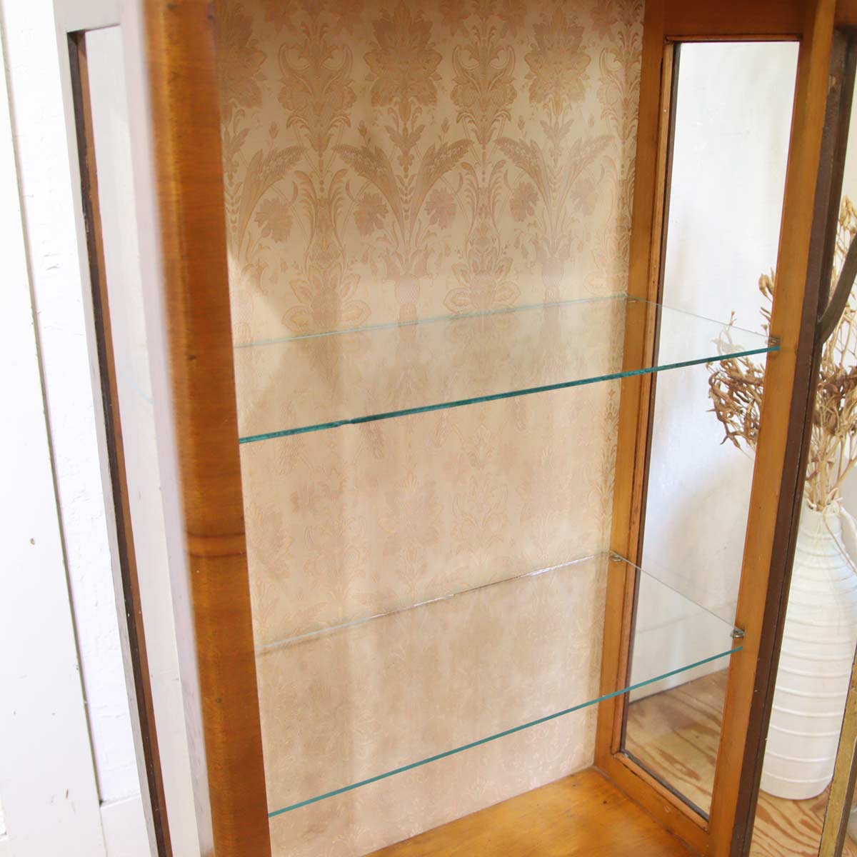 英国アンティーク飾り棚 ディスプレイキャビネット コレクションボード