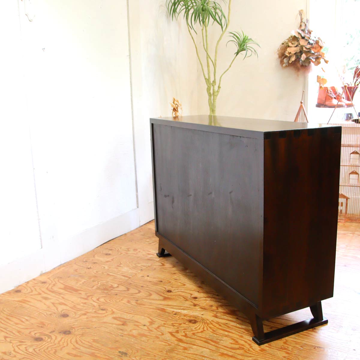 松本民芸家具 #90型 茶タンス サイドボード ミニ飾り棚 本棚 中古