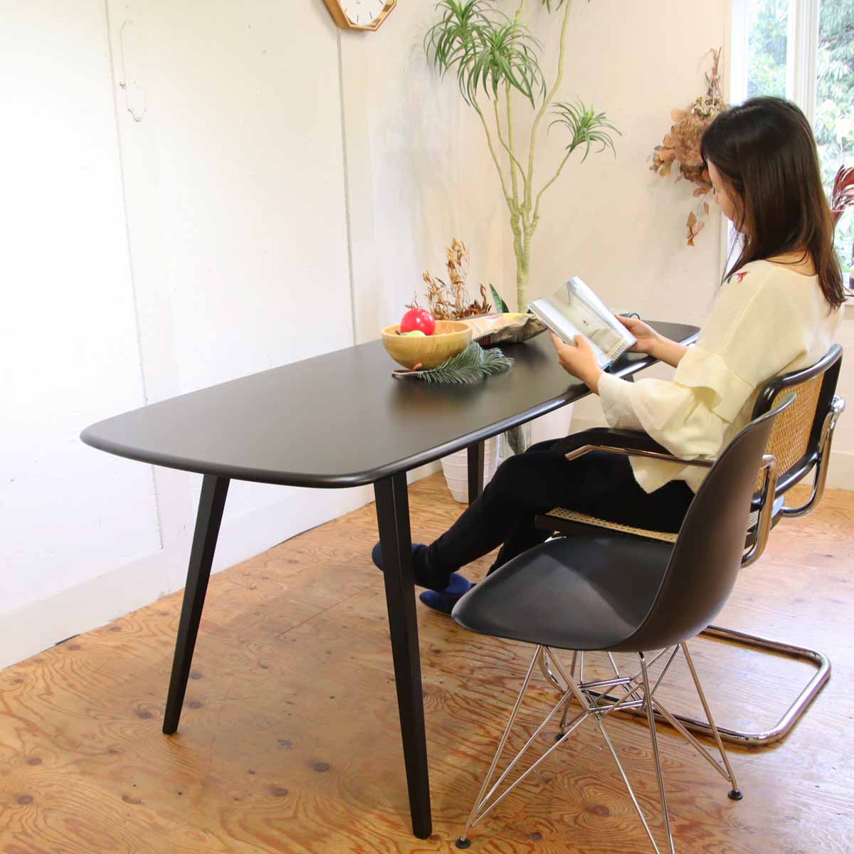アーコール / ERCOL プランクテーブル ダイニングテーブル ブラック 中古 展示品