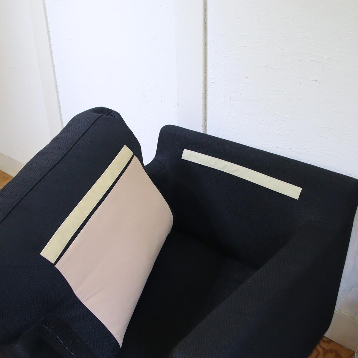 フクラ / HUKLA ラコンテ 1Pソファ 1人掛けチェア ブラックカバーリングソファ【1】 展示品