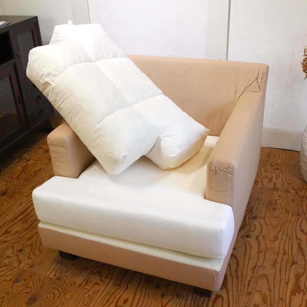 フクラ / HUKLA ラコンテ 1Pソファ 1人掛けチェア ブラックカバーリングソファ【1】 展示品