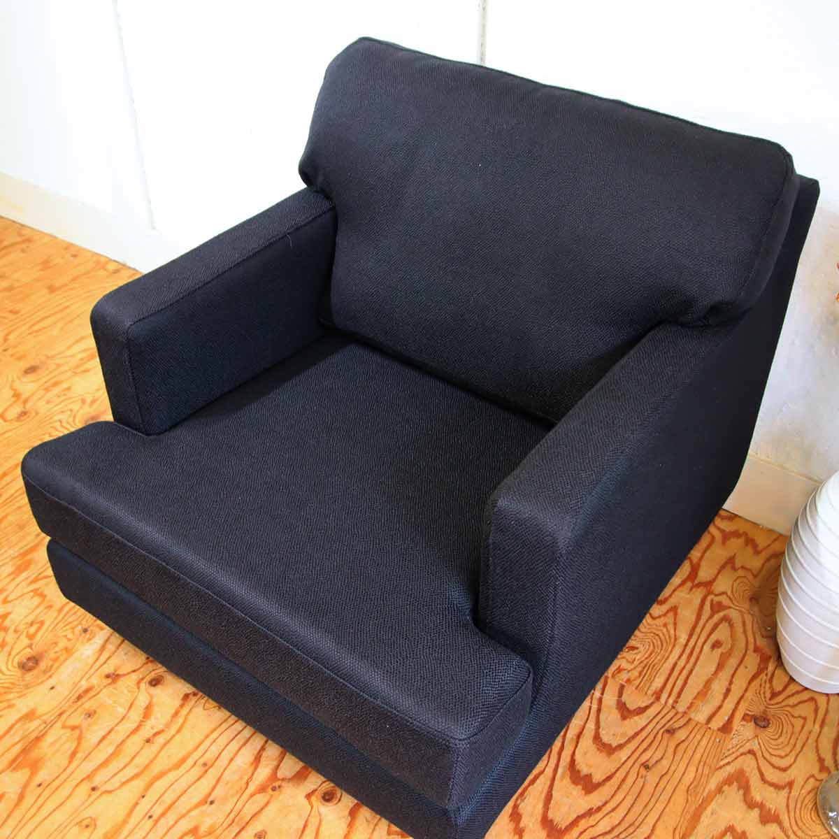 フクラ / HUKLA ラコンテ 1Pソファ 1人掛けチェア ブラックカバーリングソファ【1】 展示品