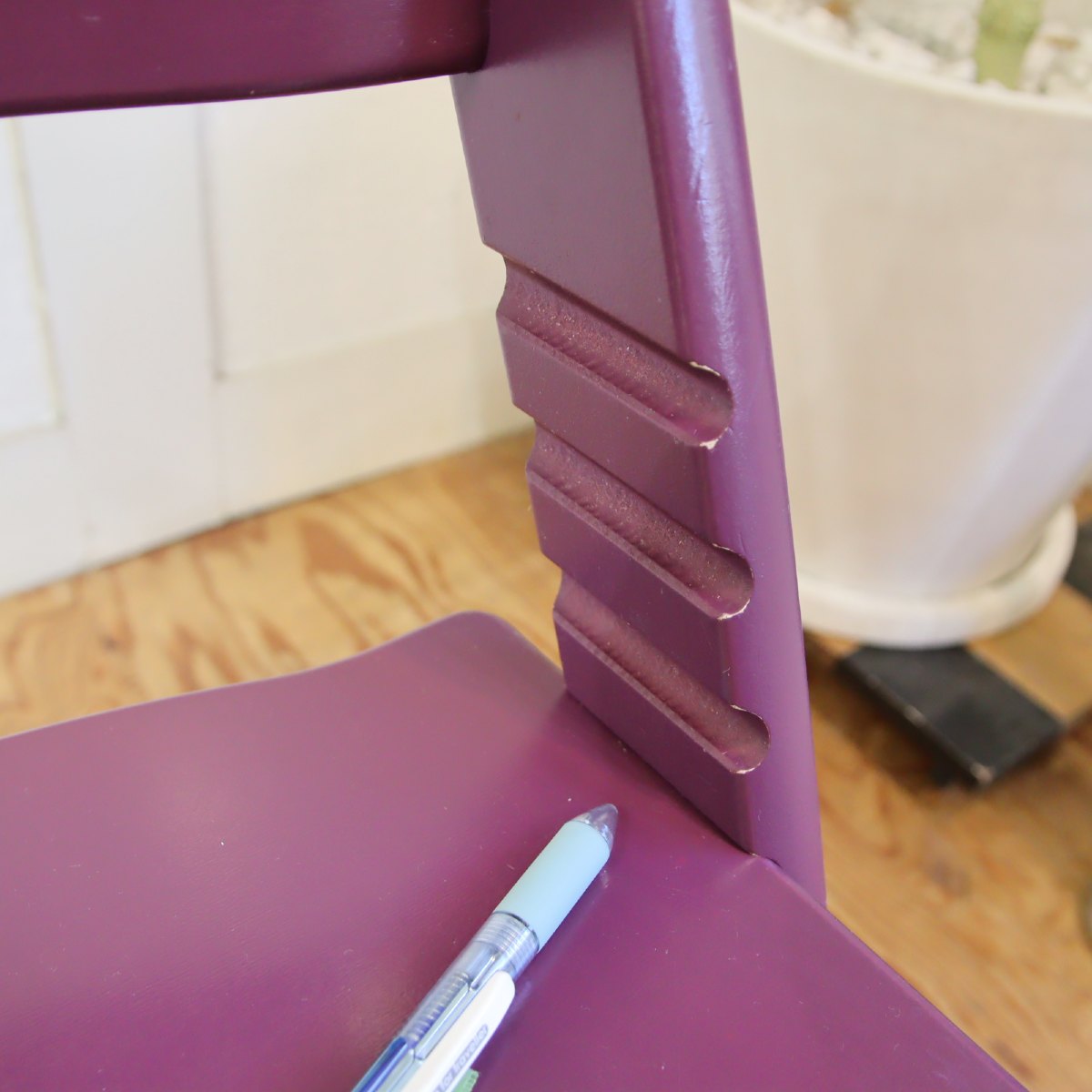 ストッケ / Stokke トリップトラップ チェア / TRIPP TRAPP 北欧 子供用椅子 パープル 【2】 中古