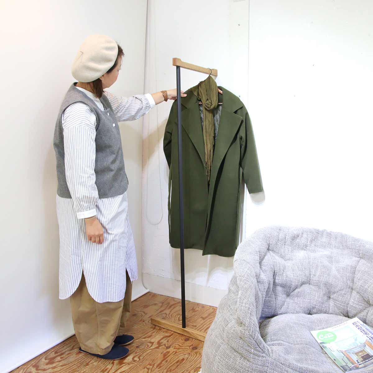 スウィッチ / SWITCH ラフ ハンガーラック ホワイトオーク 中古