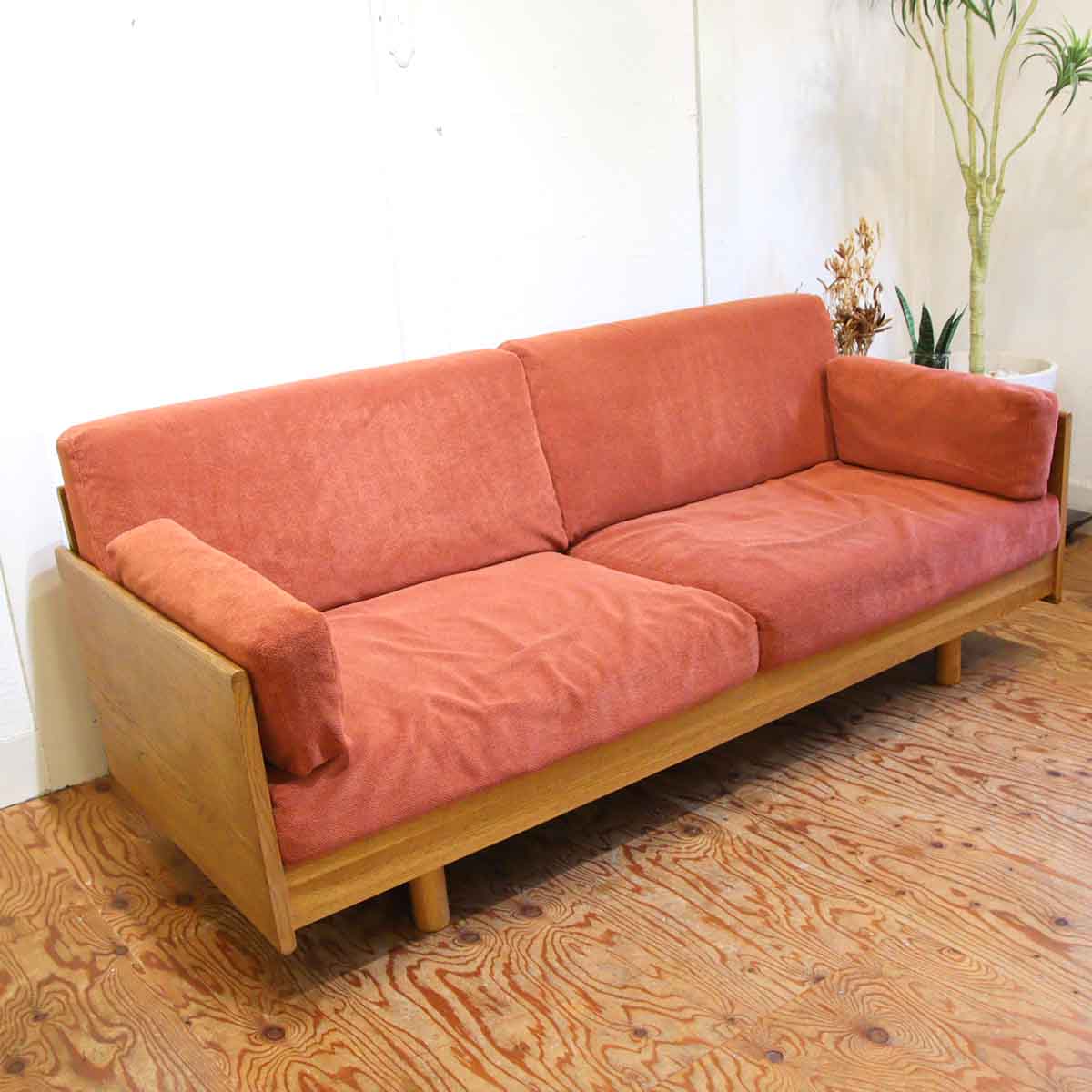 吉桂 source サラ / SALA Sofa 182 ソファ 3人掛け オーク 中古