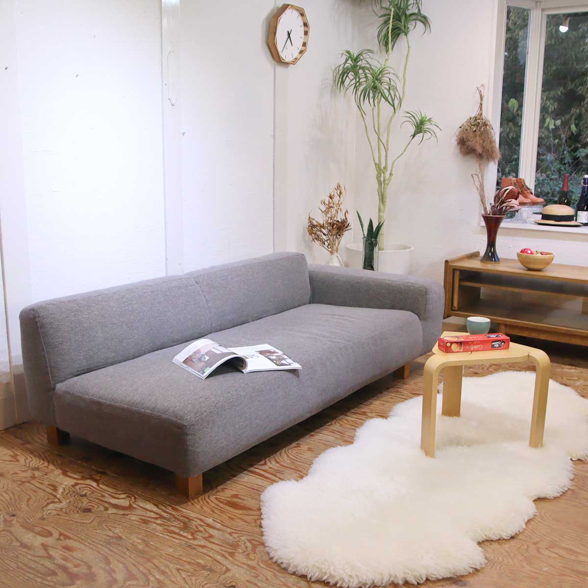 ノイエス / NOYES Decibel C4 ワイド 3人掛け 片ひじ ソファ 中古