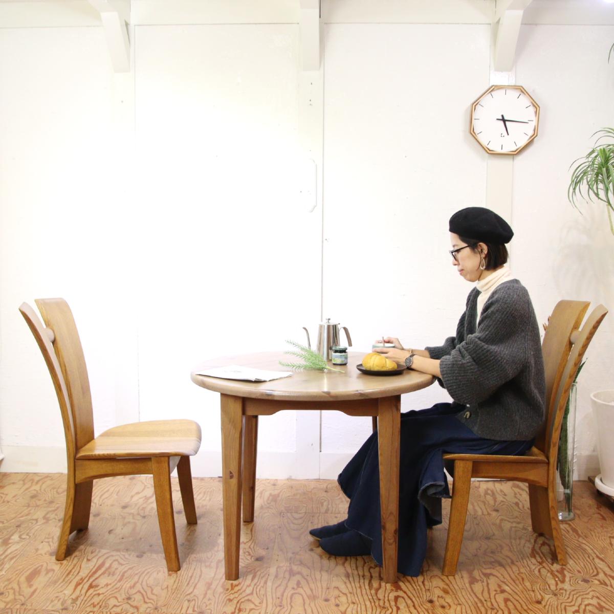 シラカワ 和蘇チェア【1】飛騨家具 ハイバックチェア オーク材 中古