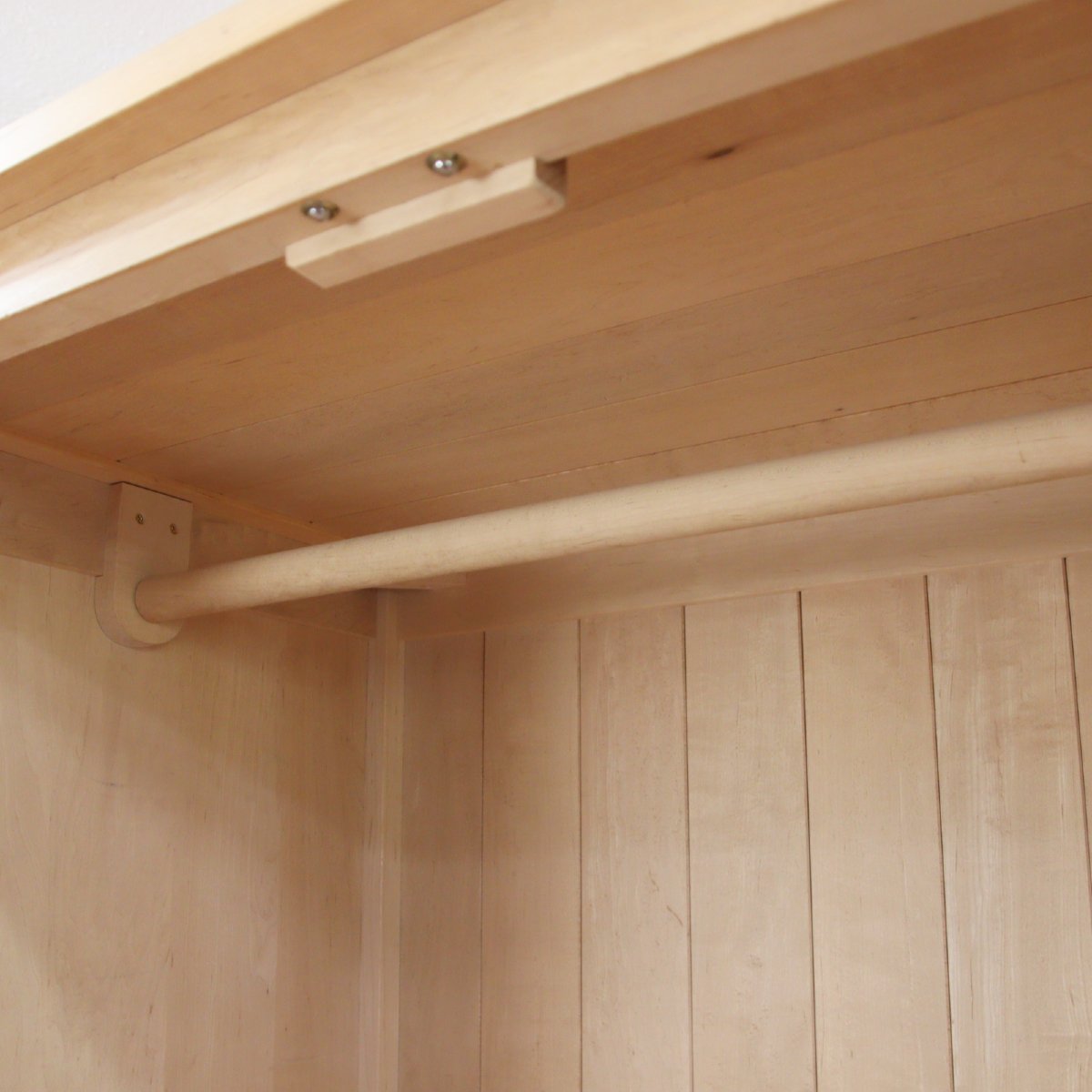 北の住まい設計社 ワードローブ クローゼット 衣類収納 メープル無垢材 中古