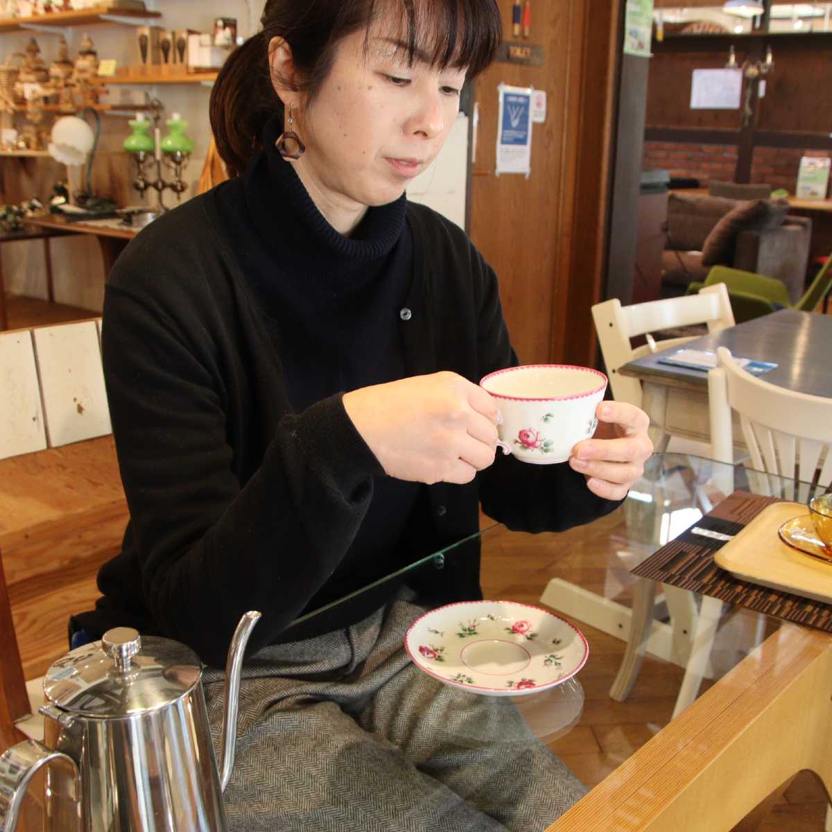 リチャードジノリ / Richard Ginori カップ&ソーサー【2】 ドッチア窯 アンティークローズ イタリア 中古