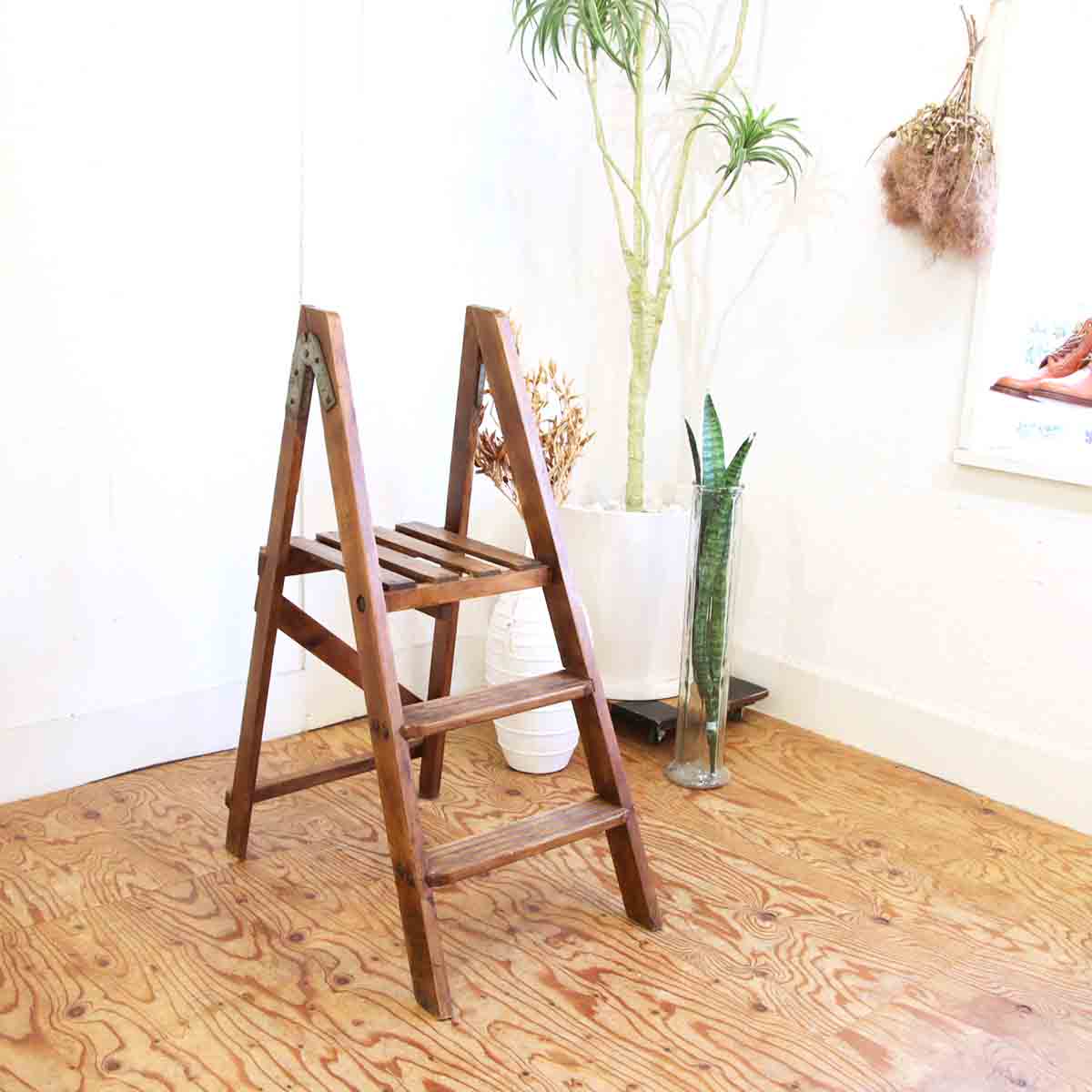 ラダーラック ラダーシェルフ 英国 アンティーク