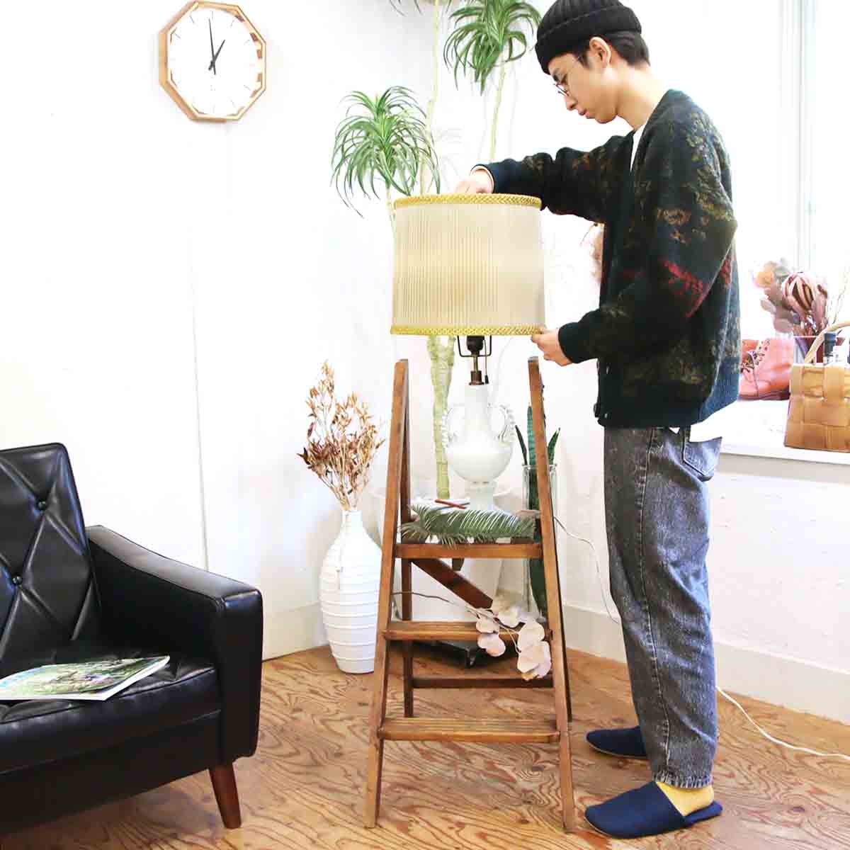 ラダーラック ラダーシェルフ 英国 アンティーク