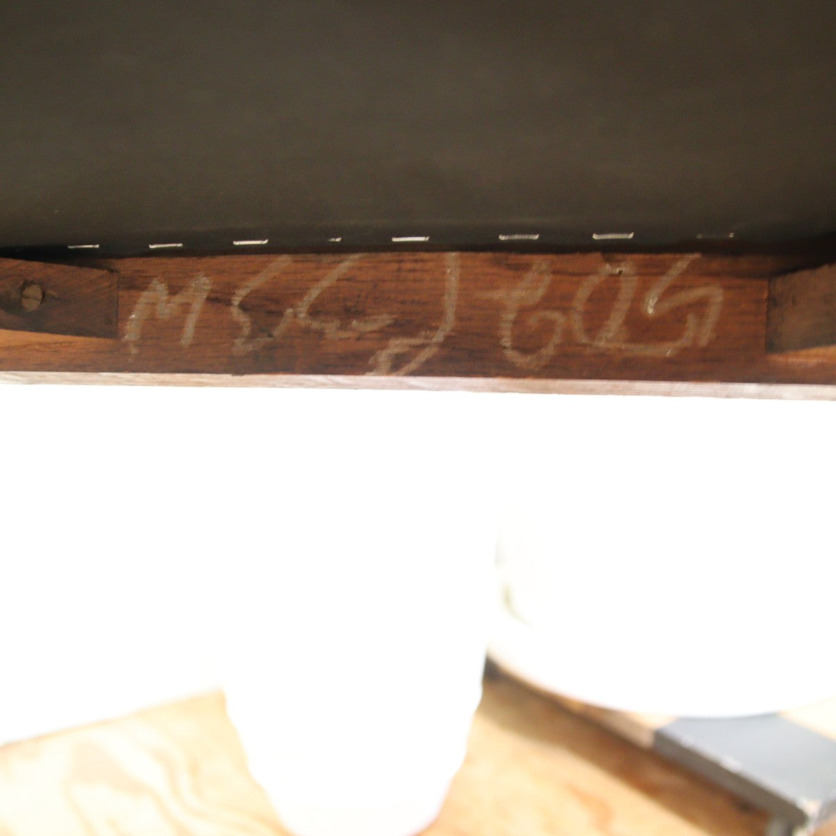 英国アンティーク ダイニングチェア【4】オーク材 チャコールグレー