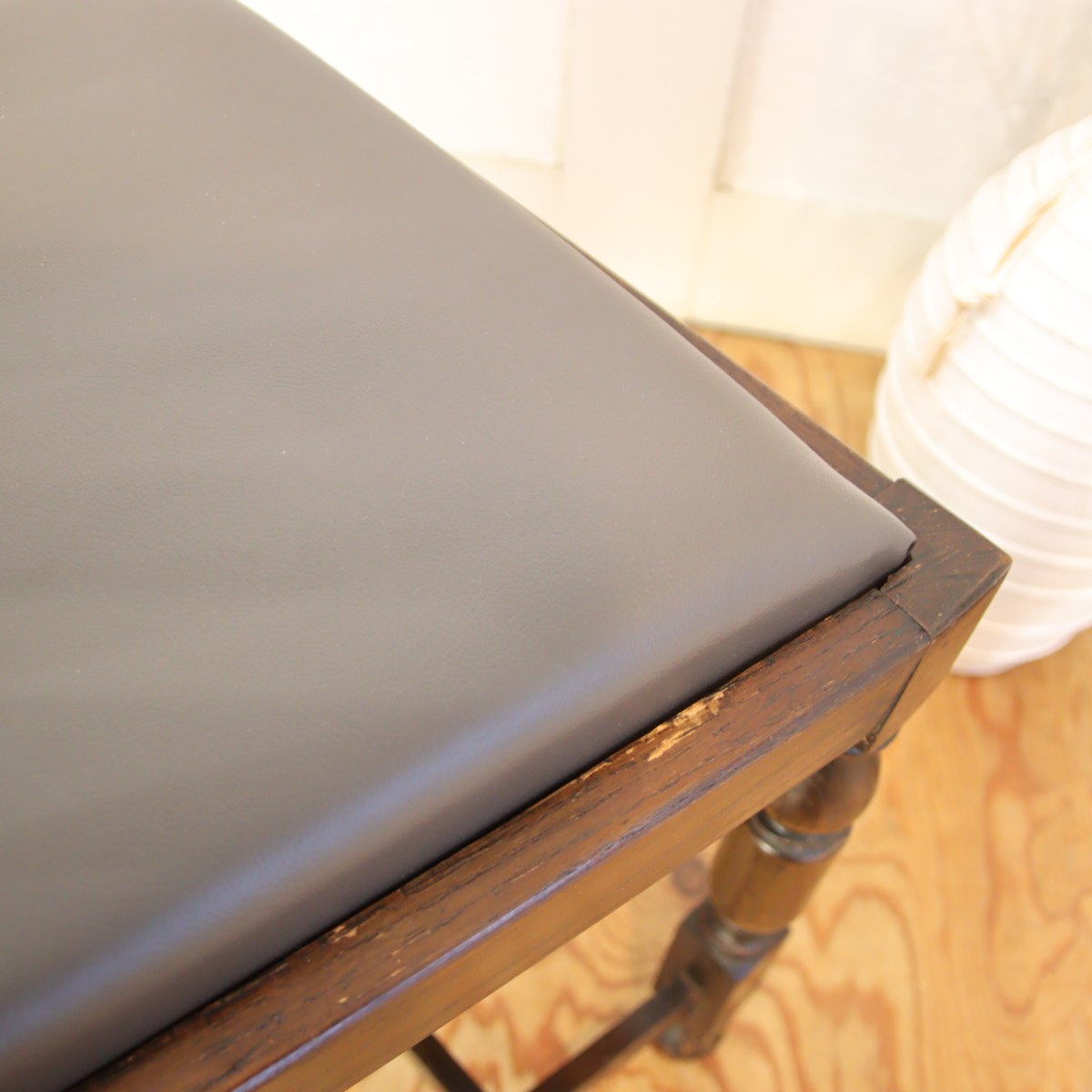 英国アンティーク ダイニングチェア【4】オーク材 チャコールグレー