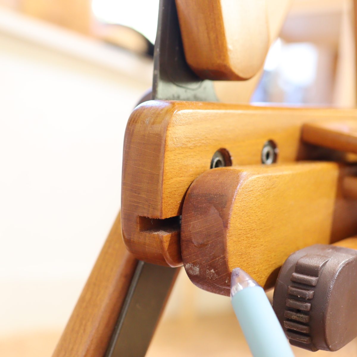 フォールディングチェア 【2】アウトドア 折りたたみチェア リクライニング ビーチ材 中古