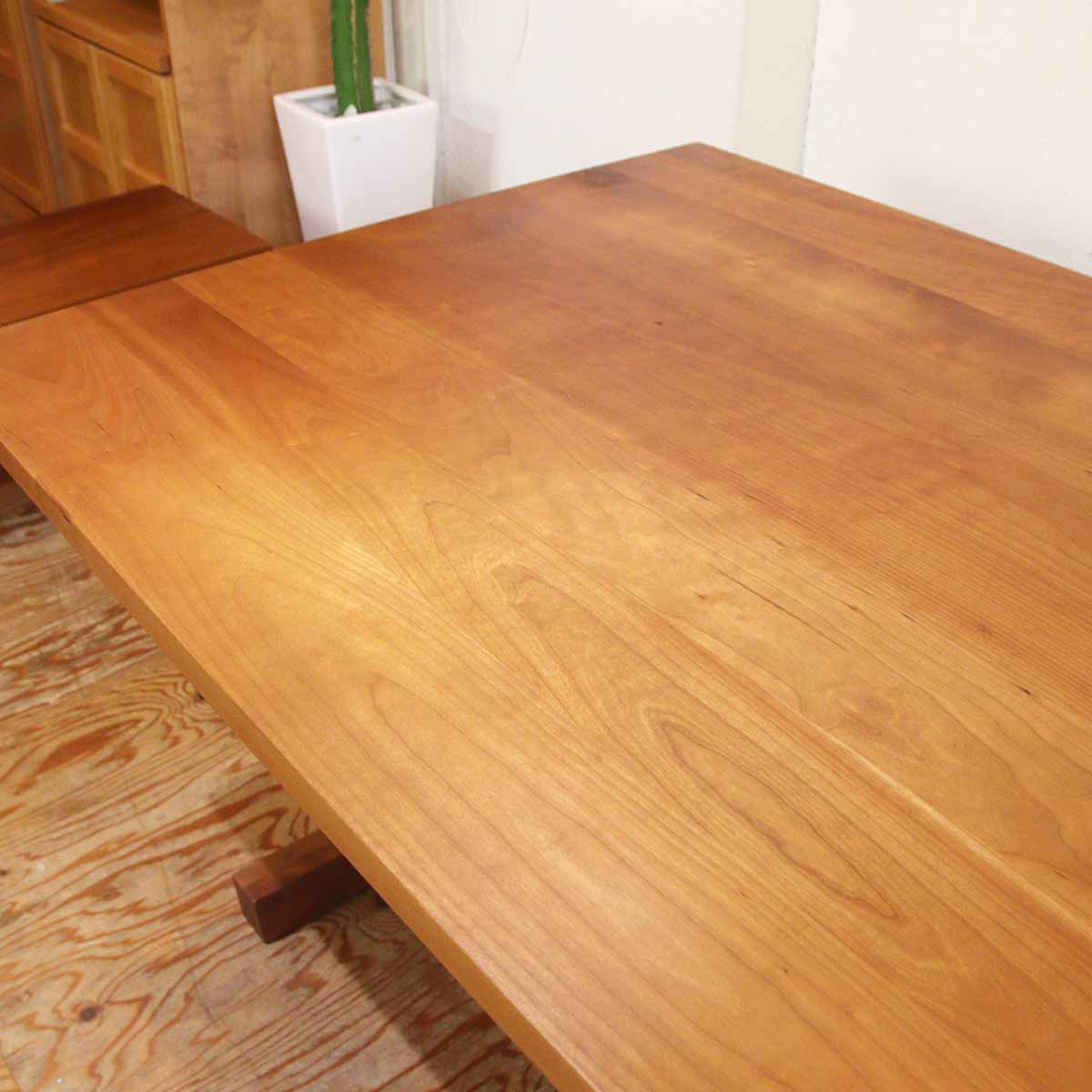 <i>動画</i>シャルドネ 柏木工 ドルチ / DOLCI ダイニングテーブル 高さ65 無垢材 中古
