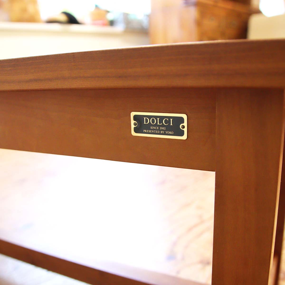 <i>動画</i>シャルドネ 柏木工 ドルチ / DOLCI ダイニングベンチ チェリー無垢材 中古