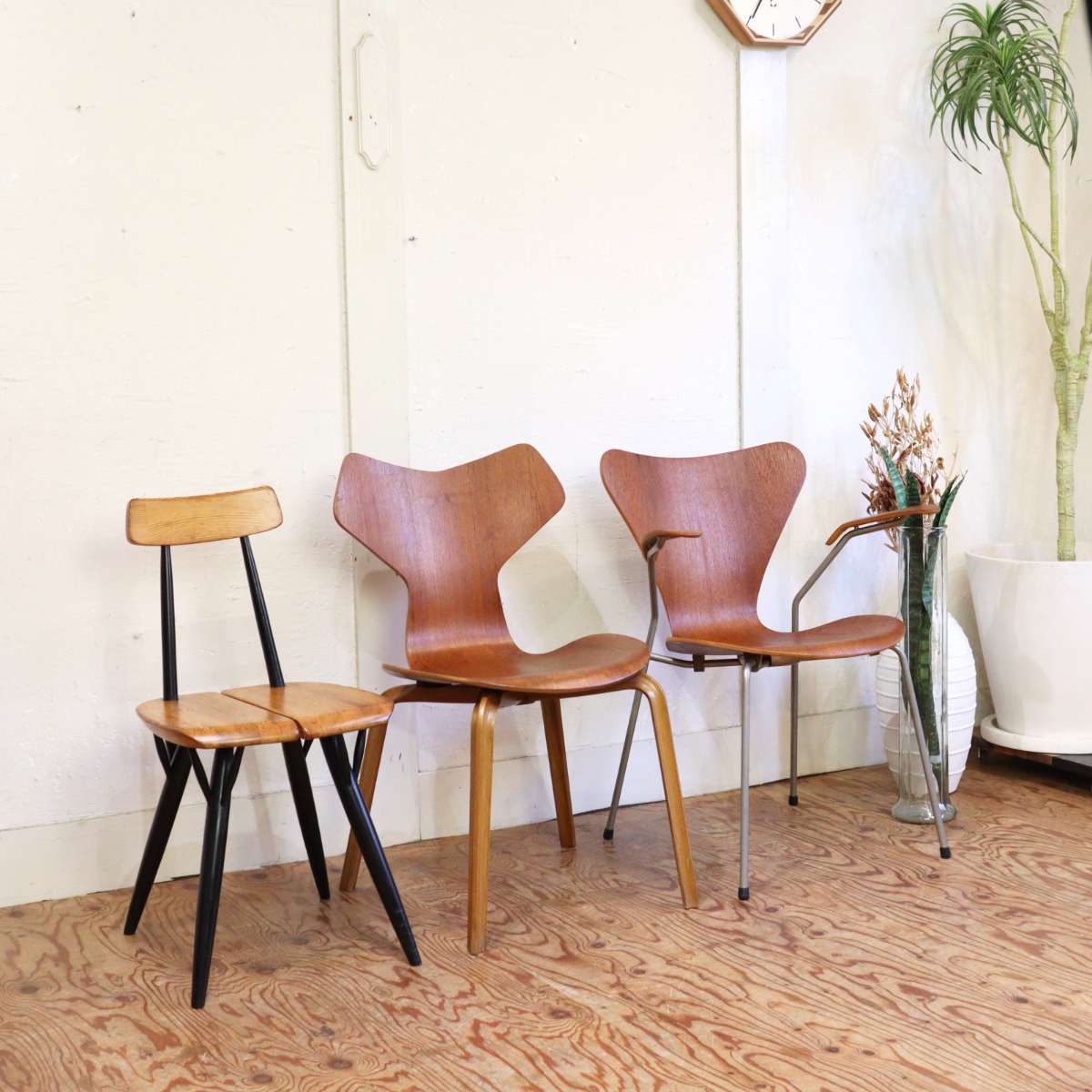 ラウカンプー / Laukaan Puu ピルッカチェア イルマリ・タピオヴォーラ フィンランド ヴィンテージ