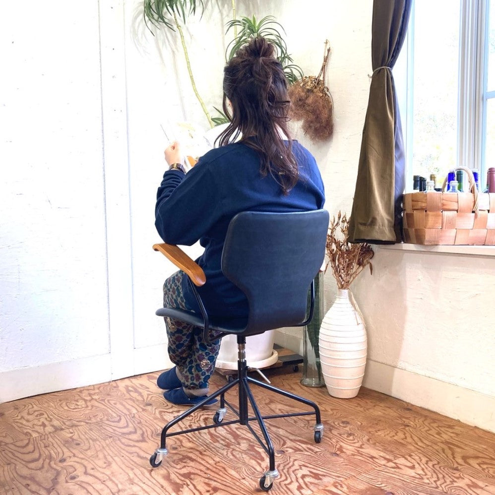 天童木工 / Tendo アームチェア 【2】 チーク 剣持勇 合皮 ジャパンヴィンテージ