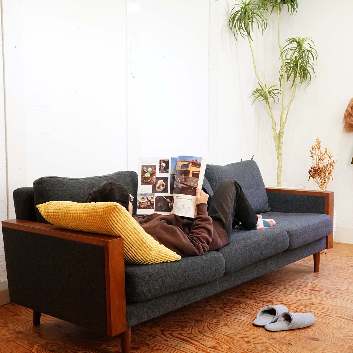 スウィッチ / SWITCH コバソファ / Coba Sofa 3P グレー 3人掛けソファ 中古