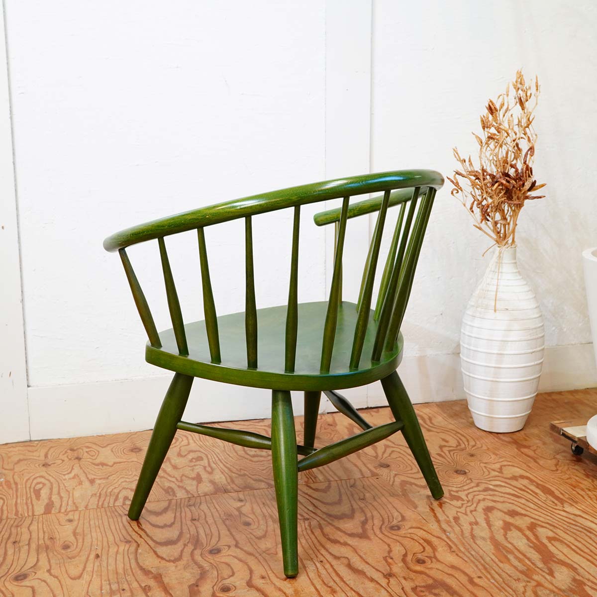 スポークチェア アームチェア グリーン ヴィンテージ 【2】