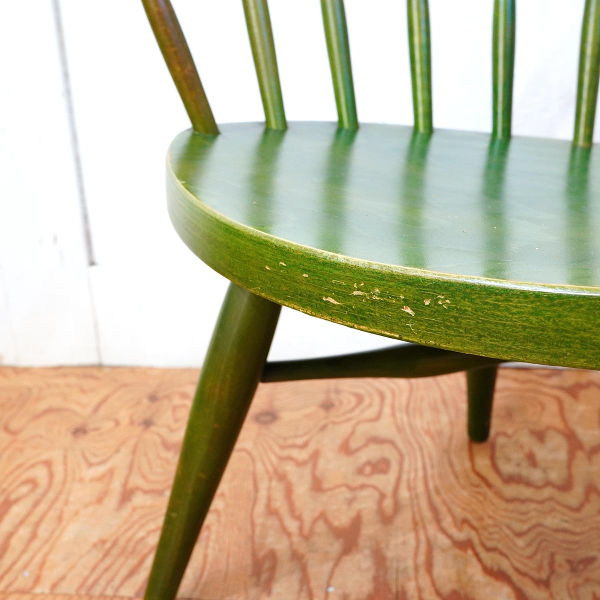 スポークチェア アームチェア グリーン ヴィンテージ 【2】